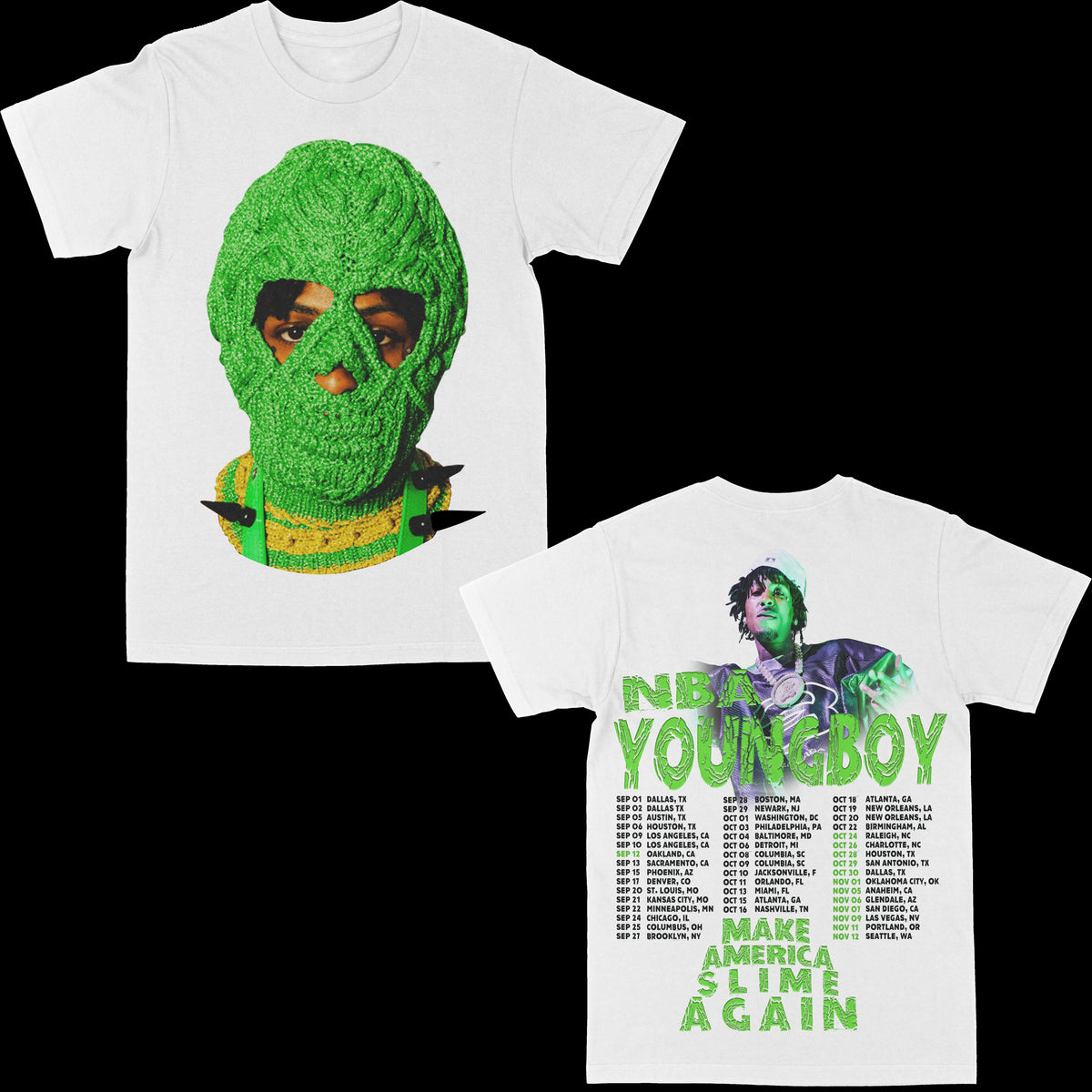 NBA Youngboy "Big Face MASA Tour" Graphic Tee